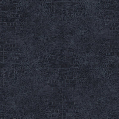 Galerie Natural Fx Blue Crocodile Embossed A4 Wallpaper Sample from B&Q