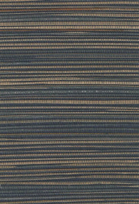 Galerie Daisy Bennett Blue Grasscloth A4 Wallpaper Sample from B&Q