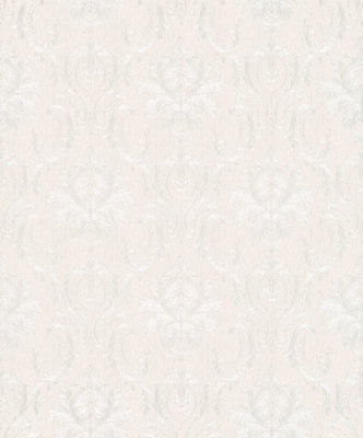 Galerie Industrial Effects Beige Floral Swirl Pearlescent A4 Wallpaper Sample from B&Q