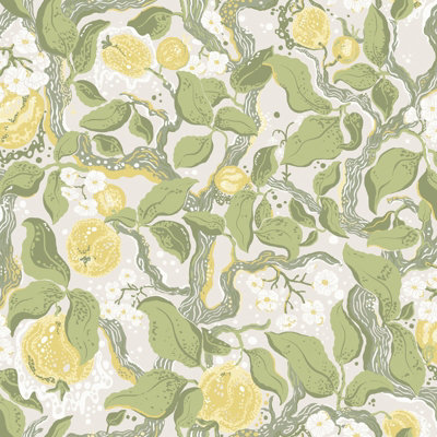Galerie Fagring Floral Green A4 Wallpaper Sample from B&Q