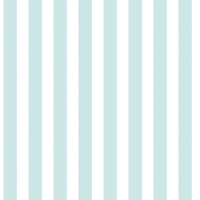 Galerie Tiny Tots 2 Turquoise Regency Stripe Smooth A4 Wallpaper Sample from B&Q