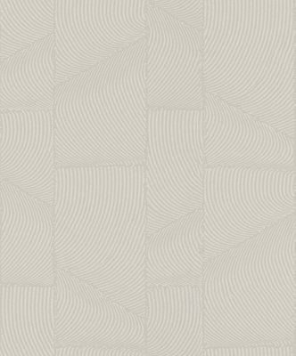 Galerie Terra Grey Abstract Curves Eco Clay A4 Wallpaper Sample from B&Q