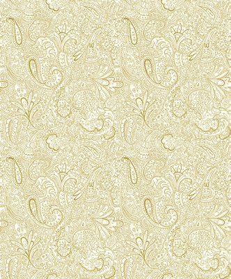 Galerie Elegance Gold Paisley A4 Wallpaper Sample 11301 from B&Q