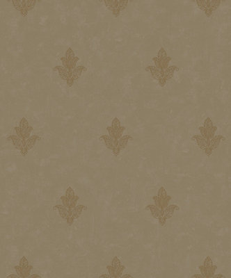 Galerie Emporium Gold Mehndi Motif Embossed A4 Wallpaper Sample from B&Q