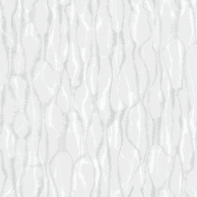Galerie Atmosphere Off White Drizzle Smooth A4 Wallpaper Sample from B&Q