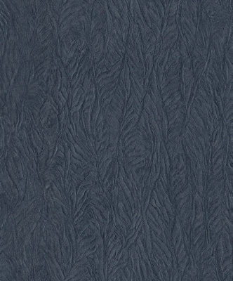 Galerie Utopia Blue Leaf Emboss Sheen Finish A4 Wallpaper Sample from B&Q