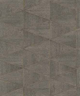 Galerie Bronze Brown Graphic A4 Wallpaper Sample from B&Q