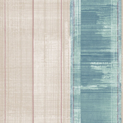 Galerie Atmosphere Multicoloured Sublime Stripe Smooth A4 Wallpaper Sample from B&Q