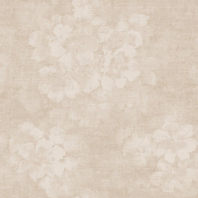 Galerie Atmosphere Taupe Mystic Floral Smooth A4 Wallpaper Sample from B&Q