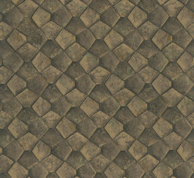 Galerie Eclectic Gold Geometric Graphic A4 Wallpaper Sample from B&Q
