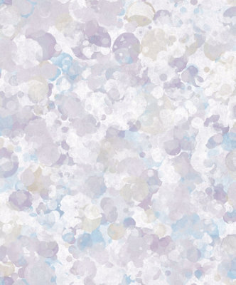 Galerie Atmosphere Purple Bubble Up Smooth A4 Wallpaper Sample from B&Q
