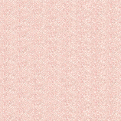 Galerie Small Prints Pink Small Paisley A4 Wallpaper Sample from B&Q