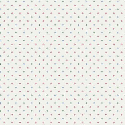 Galerie Miniatures 3 Blue Motif A4 Wallpaper Sample from B&Q