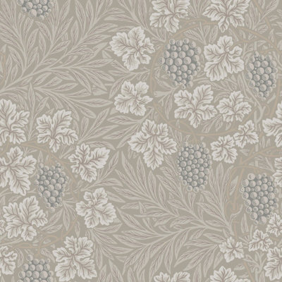 Galerie Hidden Treasures Beige Leafy Grape Vine A4 Wallpaper Sample from B&Q