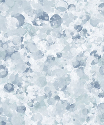 Galerie Atmosphere Blue Bubble Up Smooth A4 Wallpaper Sample from B&Q