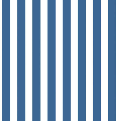 Galerie Tiny Tots 2 Cobalt Blue Regency Stripe Smooth A4 Wallpaper Sample from B&Q