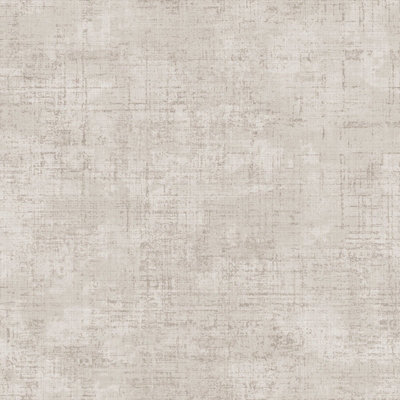 Galerie Italian Style Beige Distressed Weave Texture Effect A4 Wallpaper Sample from B&Q