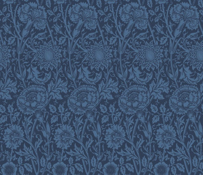 Galerie Arts And Crafts Blue Patterned A4 Wallpaper Sample from B&Q