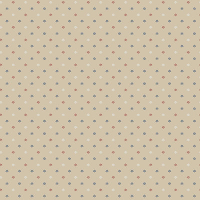 Galerie Miniatures 3 Beige Motif A4 Wallpaper Sample from B&Q