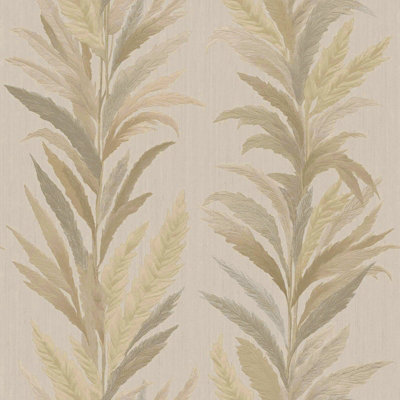Galerie Ornamenta Brown Leaf Flourish Wallpaper A4 Sample from B&Q