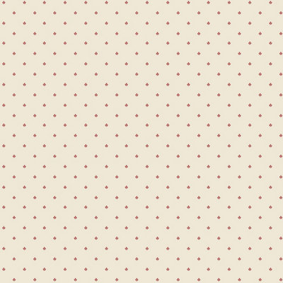 Galerie Kitchen Style 3 Red Cream Fleur-De-Lys Style Motif Smooth A4 Wallpaper Sample from B&Q