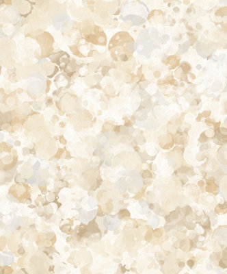 Galerie Atmosphere Ochre Bubble Up Smooth A4 Wallpaper Sample from B&Q