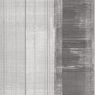 Galerie Atmosphere Dark Grey Sublime Stripe Smooth A4 Wallpaper Sample from B&Q