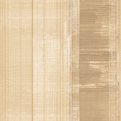 Galerie Atmosphere Ochre Sublime Stripe Smooth A4 Wallpaper Sample from B&Q