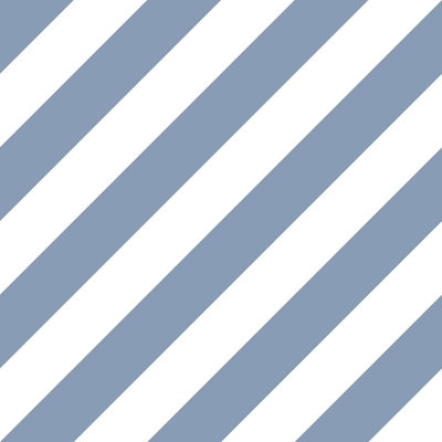 Galerie Simply Stripes 3 Blue Diagonal Stripe Smooth A4 Wallpaper Sample from B&Q