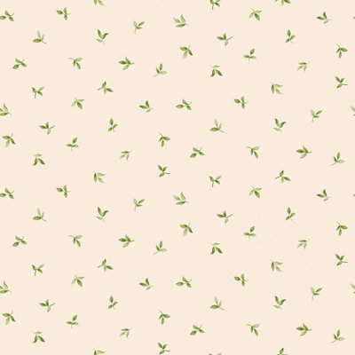 Galerie Just Kitchens Biege Leaf Toss A4 Wallpaper Sample from B&Q