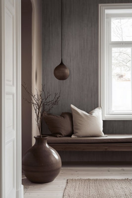 Galerie Cerra Purple Riva Stripe Wallpaper A4 Sample from B&Q