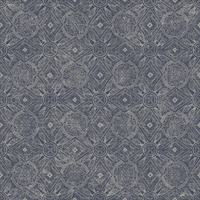 Galerie Bazaar Navy Moroccan Paisley Smooth A4 Wallpaper Sample from B&Q