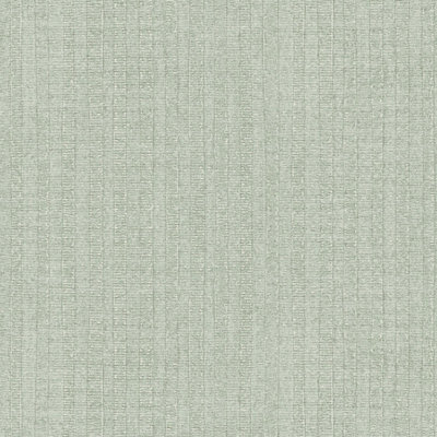 Galerie Bazaar Green Moss Stripe Smooth A4 Wallpaper Sample from B&Q