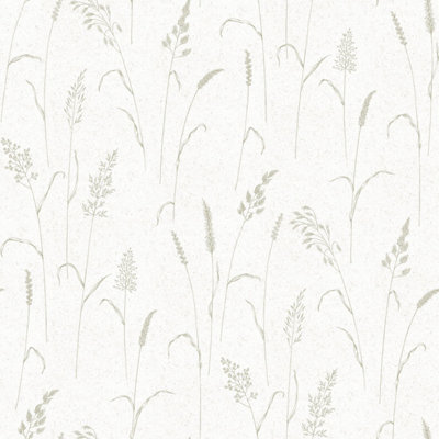 B&Q -  Kitchen Recipes Green Grasses Smooth A4 Wallpaper Sample