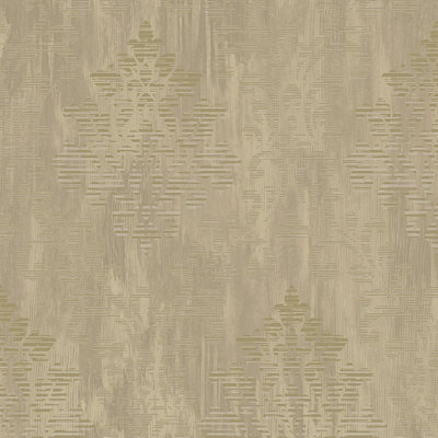 Galerie Metallic Fx Dark Gold Modern Metallic Damask Textured A4 Wallpaper Sample from B&Q