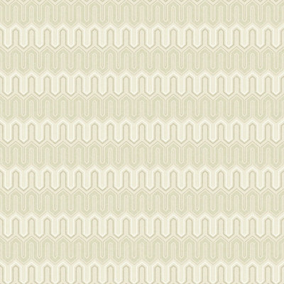 Galerie Geometrix Green Zig Zag Smooth A4 Wallpaper Sample from B&Q