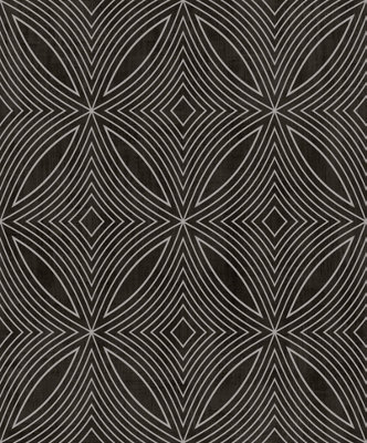 Galerie Special Fx Black Silver Metallic Spiral Embossed A4 Wallpaper Sample from B&Q