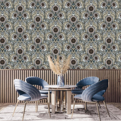 Galerie Llewelyn-Bowen Off The Wall Pink Floral Lb25148 Wallpaper from B&Q