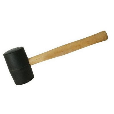 Silverline (Ha73) Black Rubber Mallet 24Oz (680G) from B&Q