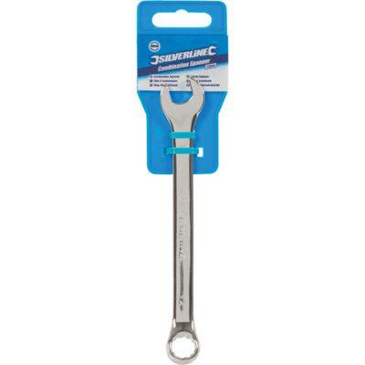 Silverline Polished Spanner Combination Fixed Head Wrench Metric 6mm32mm from B&Q