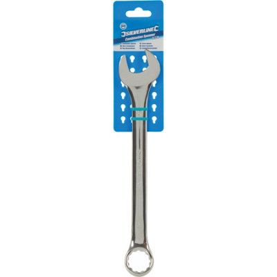 Silverline Polished Spanner Combination Fixed Head Wrench Metric 6mm32mm from B&Q