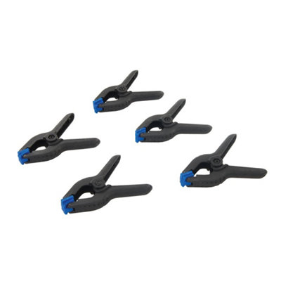 Silverline Spring Clamps 5Pk65mm Length / 30mm Jaw from B&Q