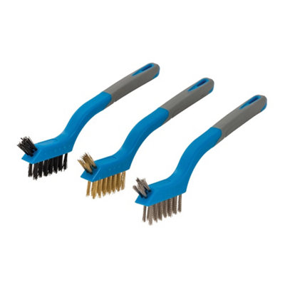 Silverline (617623) Mini Wire Brush Set 3Pce 3Pce from B&Q