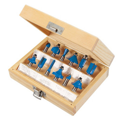 B&Q -  8mm Tct Router Bit Set 12Pce