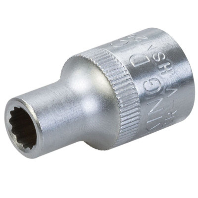 King Dick Socket Sd 1/2" Metric 12Pt8mm from B&Q
