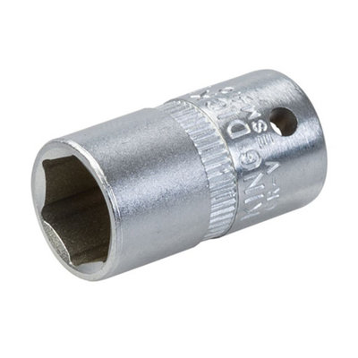 King Dick Socket Sd 1/4" Metric 6Pt10mm from B&Q