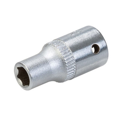 King Dick Socket Sd 1/4" Metric 6Pt4mm from B&Q