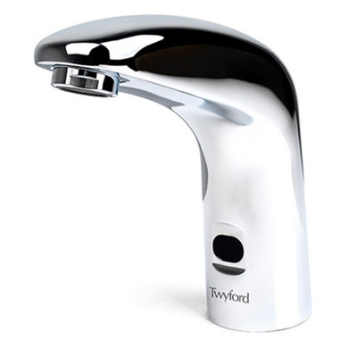 Twyford Sola Deck Mounted Mains Operated Touchless Infrared Basin Tap Chrome from B&Q