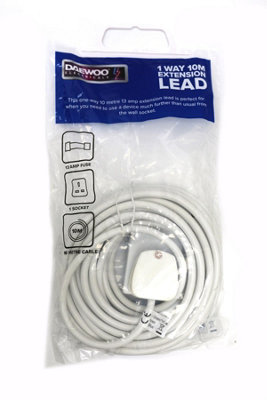 Daewoo 1 Gang 10M Extension Lead from B&Q