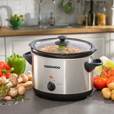 Daewoo 3.5 Litre Slow Cooker 210W Efficient Dishwasher Safe Sda1364Ge from B&Q